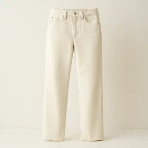 Ecru Straight Jeans